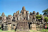 Angkor Thom - Bayon temple, general view from South 